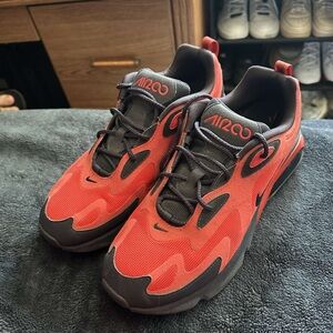 Nike Red and Black Sneakers with Chunky Design